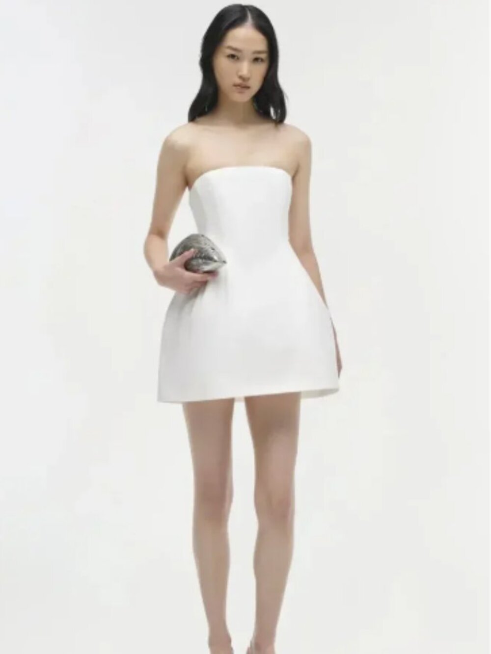 NWT Simkhai Jonathan Simkhai Arta Bustier White Mini Dress size 6